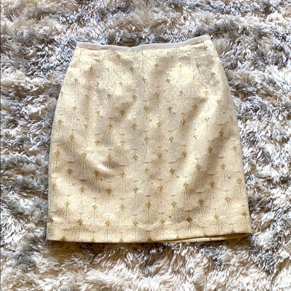 H&M gold skirt